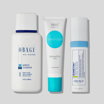 Nu-derm Cleanser and Retinol 0.5 and Kinetin+ Hydrating Cream Set