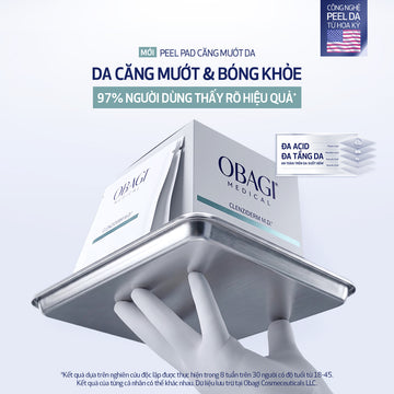 Miếng pad peel da làm sạch tế bào da chết và cải thiện bề mặt căng bóng CLENZIDERM M.D.® RESURFACING MULTI-ACID (30 miếng)