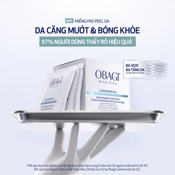 Miếng pad peel da làm sạch tế bào da chết và cải thiện bề mặt căng bóng CLENZIDERM M.D.® RESURFACING MULTI-ACID (30 miếng)