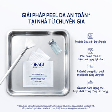 Miếng pad peel da làm sạch tế bào da chết và cải thiện bề mặt căng bóng CLENZIDERM M.D.® RESURFACING MULTI-ACID (30 miếng)