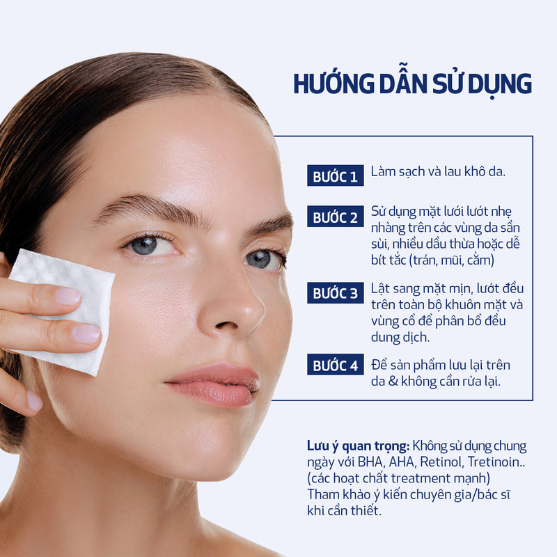 [FLASH SALE] Hộp 30 Miếng pad peel da làm sạch tế bào da chết và cải thiện bề mặt căng bóng CLENZIDERM M.D.® RESURFACING MULTI-ACID (30 miếng)