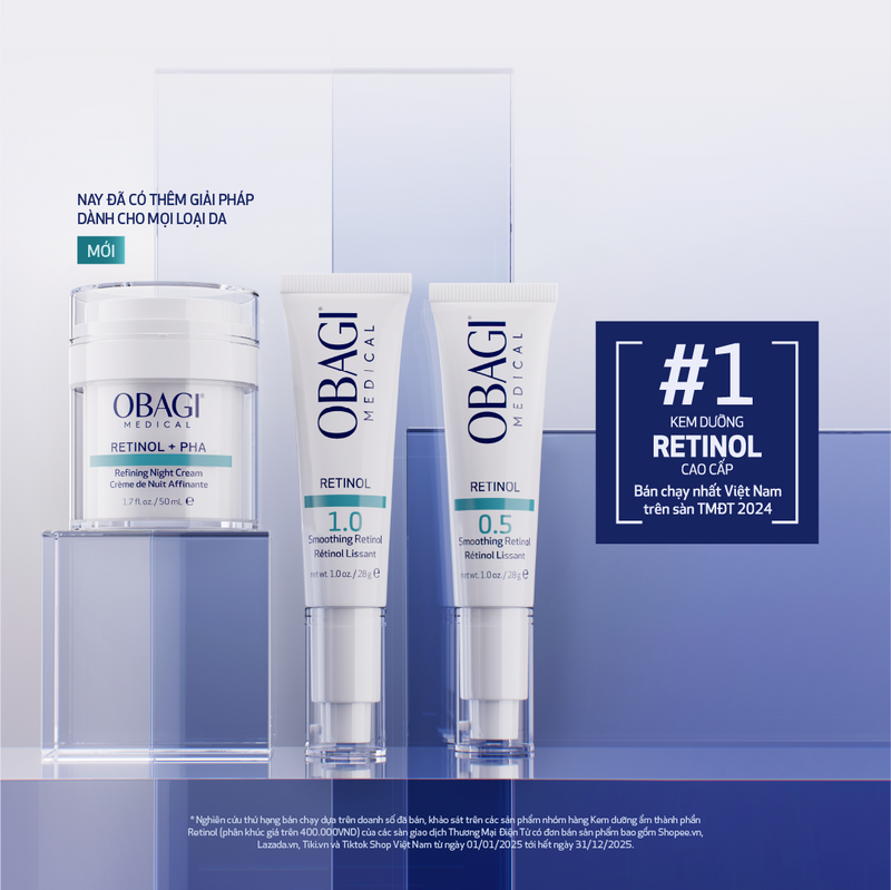 Kem dưỡng tái tạo & trẻ hóa da ban đêm Obagi Medical Retinol + PHA