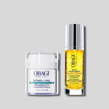 Bộ đôi Dưỡng Da Căng Bóng Sáng Mịn Hydro Drops & Retinol + PHA