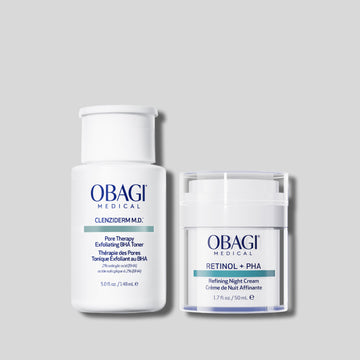 Bộ Đôi Dưỡng Da Căng Bóng Sáng Mịn BHA Toner & Retinol + PHA