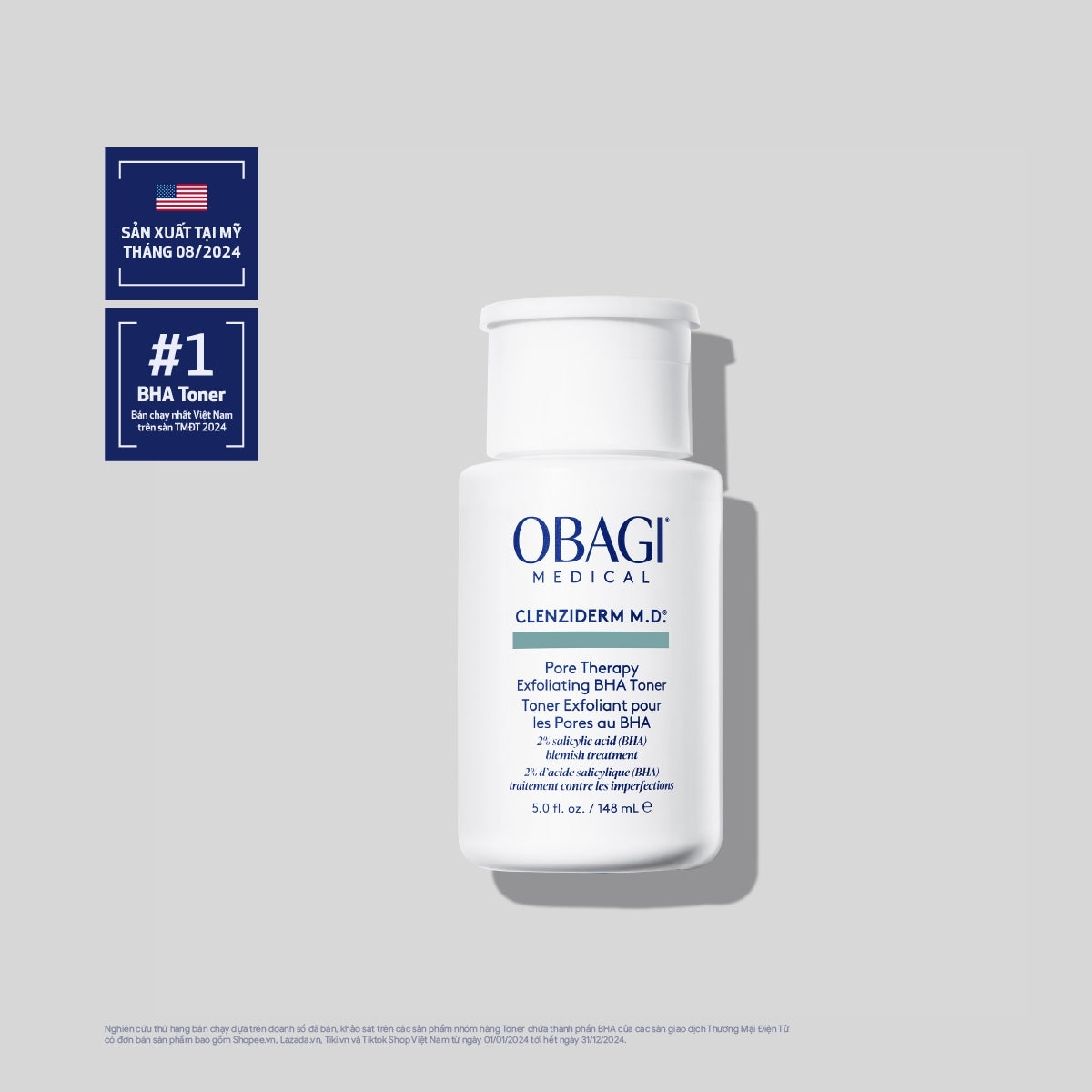Toner 2% BHA Obagi Clenziderm M.D. Exfoliating