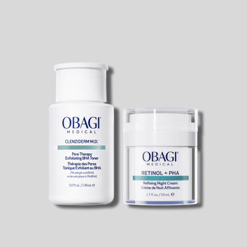 Bộ Đôi Dưỡng Da Căng Bóng Sáng Mịn BHA Toner & Retinol + PHA