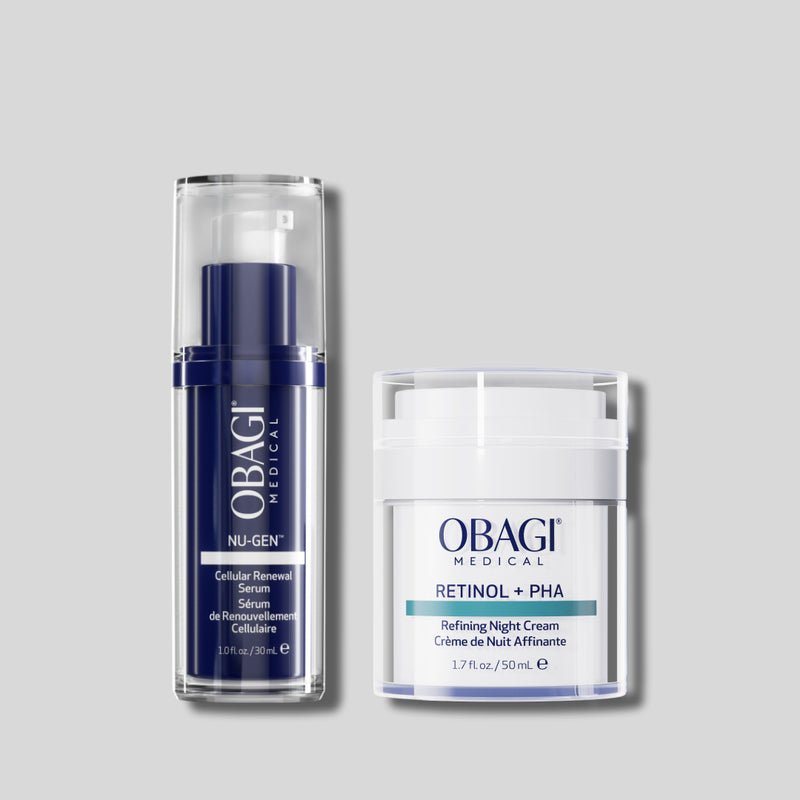 Bộ Đôi Trẻ Hóa Da & Giảm Nếp Nhăn Obagi Nu-Gen Serum & Retinol + PHA