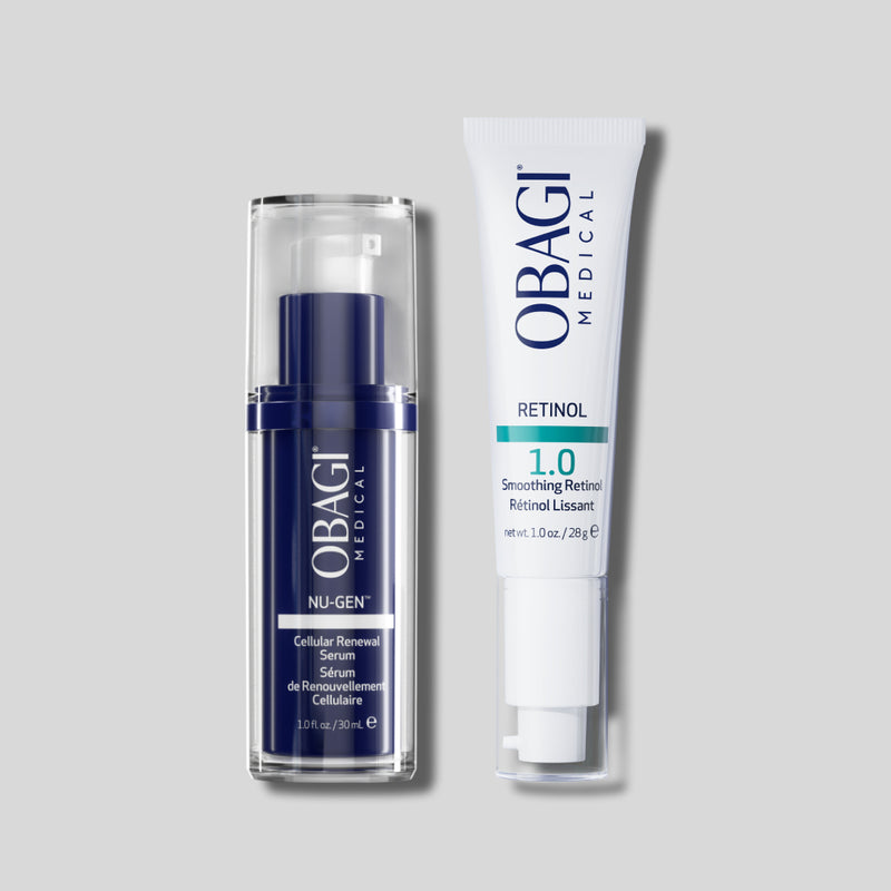 Bộ đôi Trẻ Hóa Da & Giảm Nếp Nhăn Obagi Nu-Gen Serum & Retinol 1.0