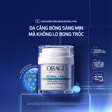 Kem dưỡng làm mới và duy trì độ tươi trẻ làn da ban đêm Obagi Medical Retinol + PHA