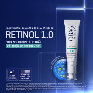 Kem dưỡng làm mờ nếp nhăn, mờ thâm & làm đều màu da Obagi Retinol 1.0