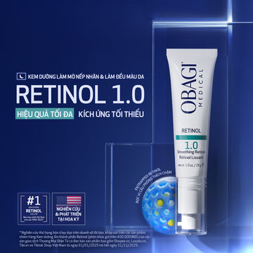 Kem dưỡng làm mờ nếp nhăn, mờ thâm & làm đều màu da Obagi Retinol 1.0