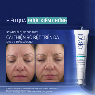 Kem dưỡng làm mờ nếp nhăn, mờ thâm & làm đều màu da Obagi Retinol 1.0