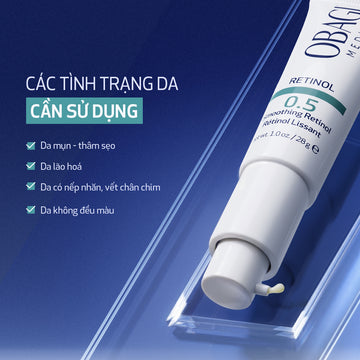 Kem dưỡng làm mờ nếp nhăn & làm đều màu da Obagi Retinol 0.5