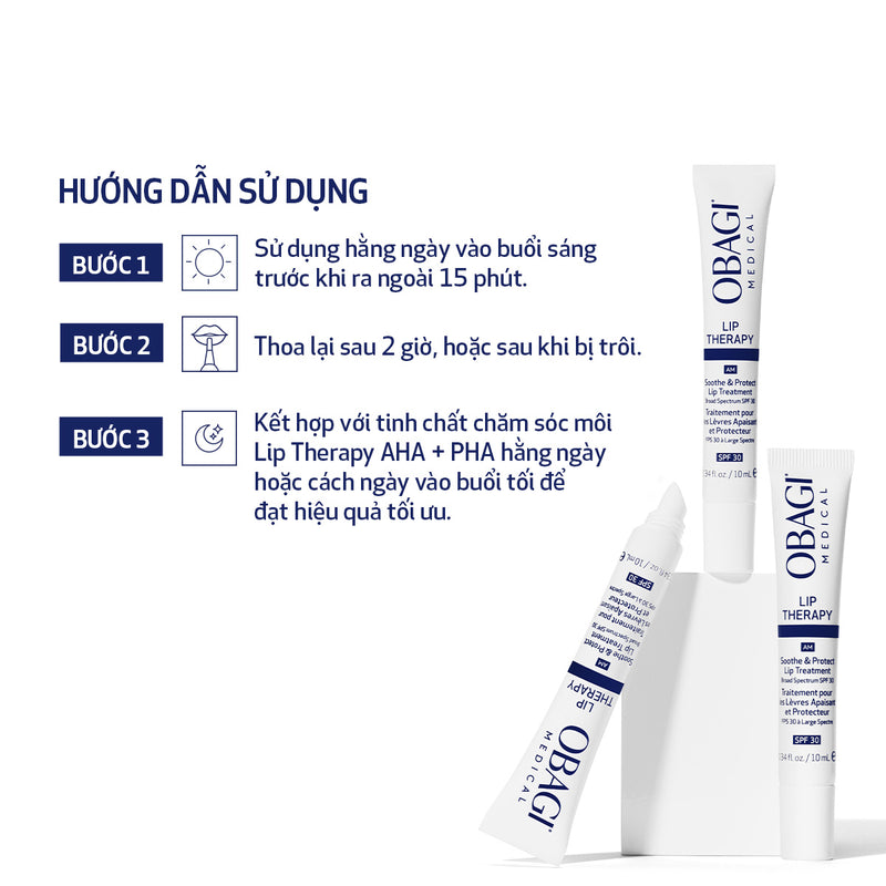 Son Dưỡng Giúp Căng Mọng, Mềm Mịn & Bảo Vệ Đôi Môi Obagi Lip Therapy SPF30