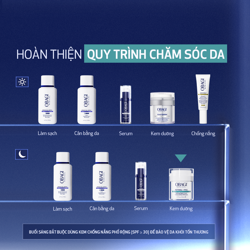 Kem dưỡng làm mới và duy trì độ tươi trẻ làn da ban đêm Obagi Medical Retinol + PHA