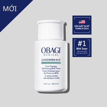 Obagi Retinol 1.0 & Obagi Clenziderm M.D. Exfoliating BHA Toner - Bộ Đôi Căng Mịn & Sạch Mụn